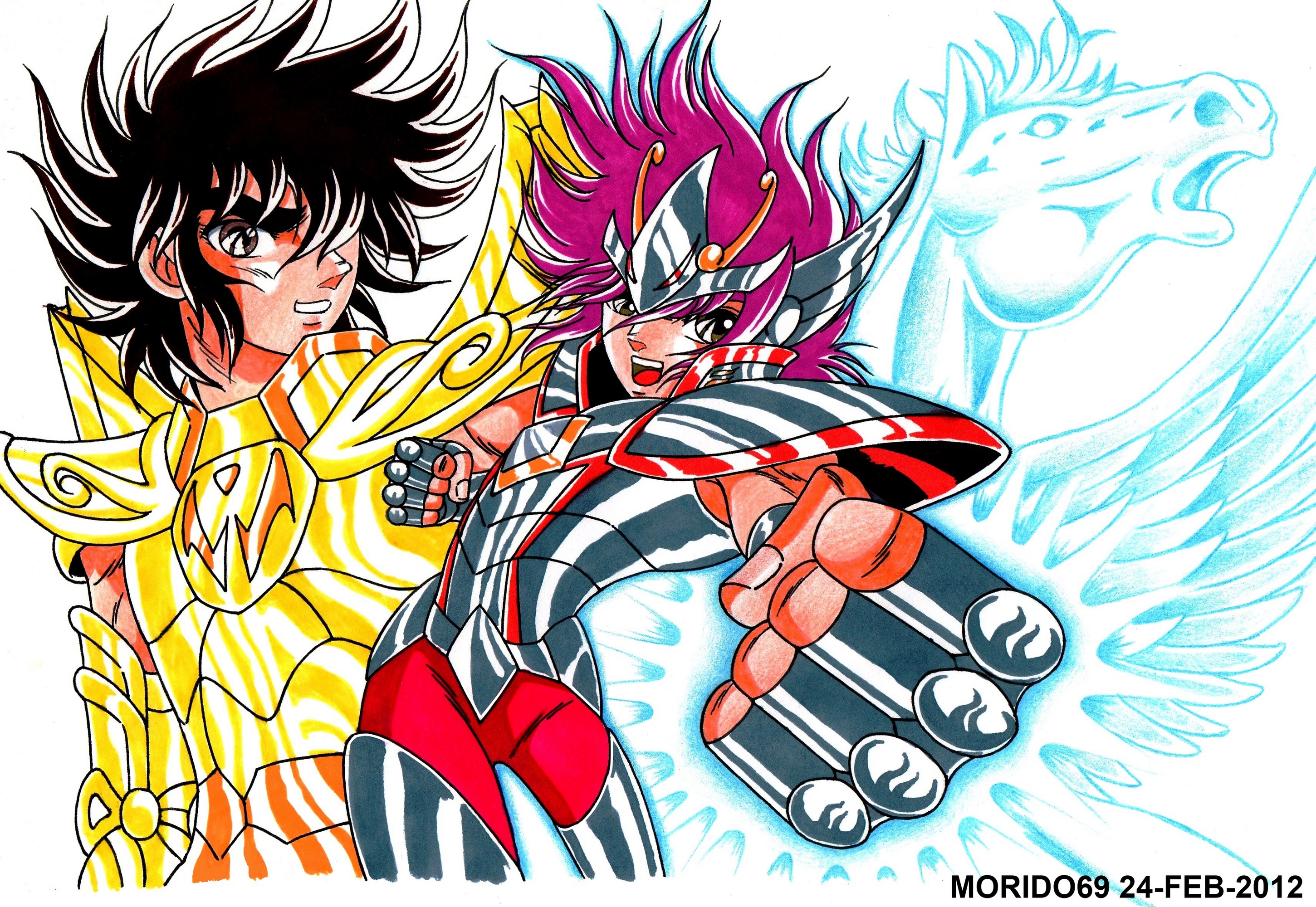 Saint Seiya Omega, Characters, Fanarts by Muertito69